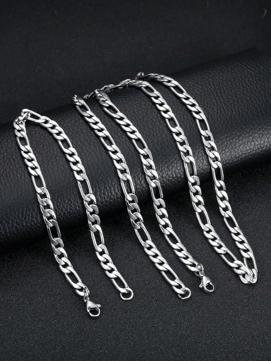 11215 1b-073 1 pieza Hip hop de acero inoxidable minimalista Collar de cadena