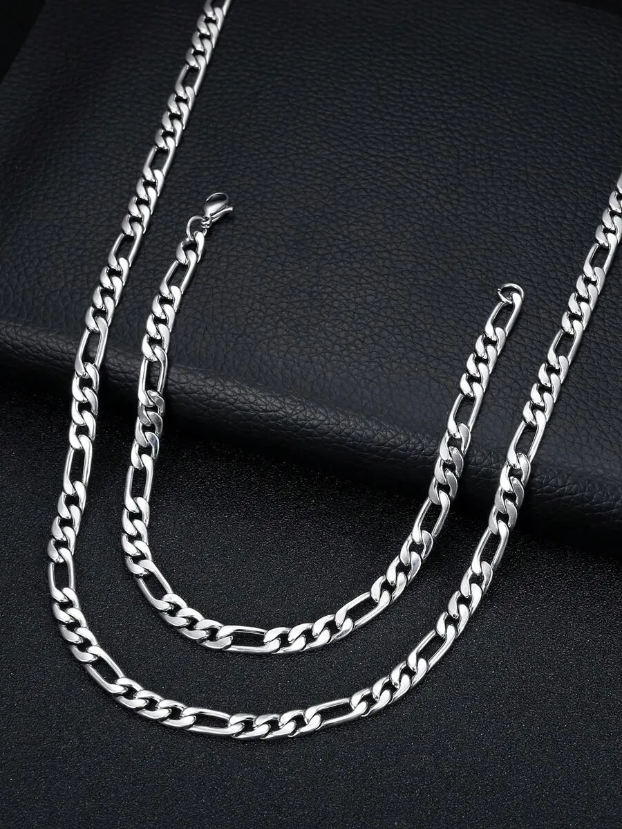 11215 1b-073 1 pieza Hip hop de acero inoxidable minimalista Collar de cadena