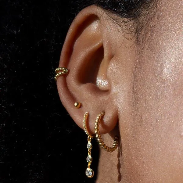 19 Pebbles Gold Earrings