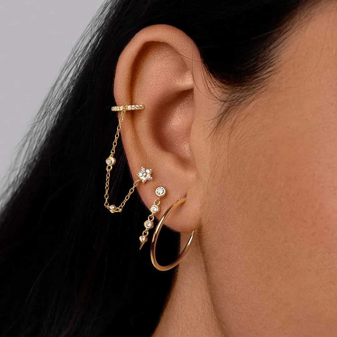 Ali Stars Gold Earrings