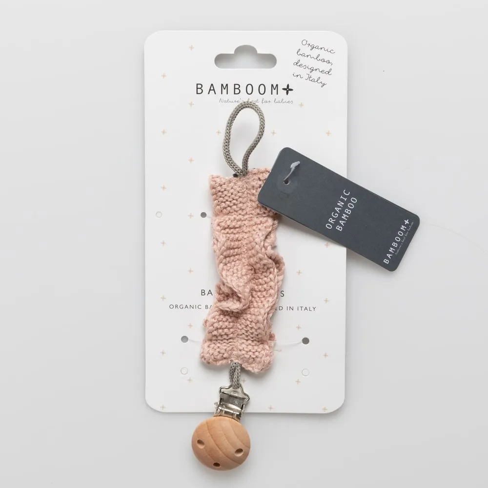 BAMBOOM Portaciuccio lavorato a maglia, rosa