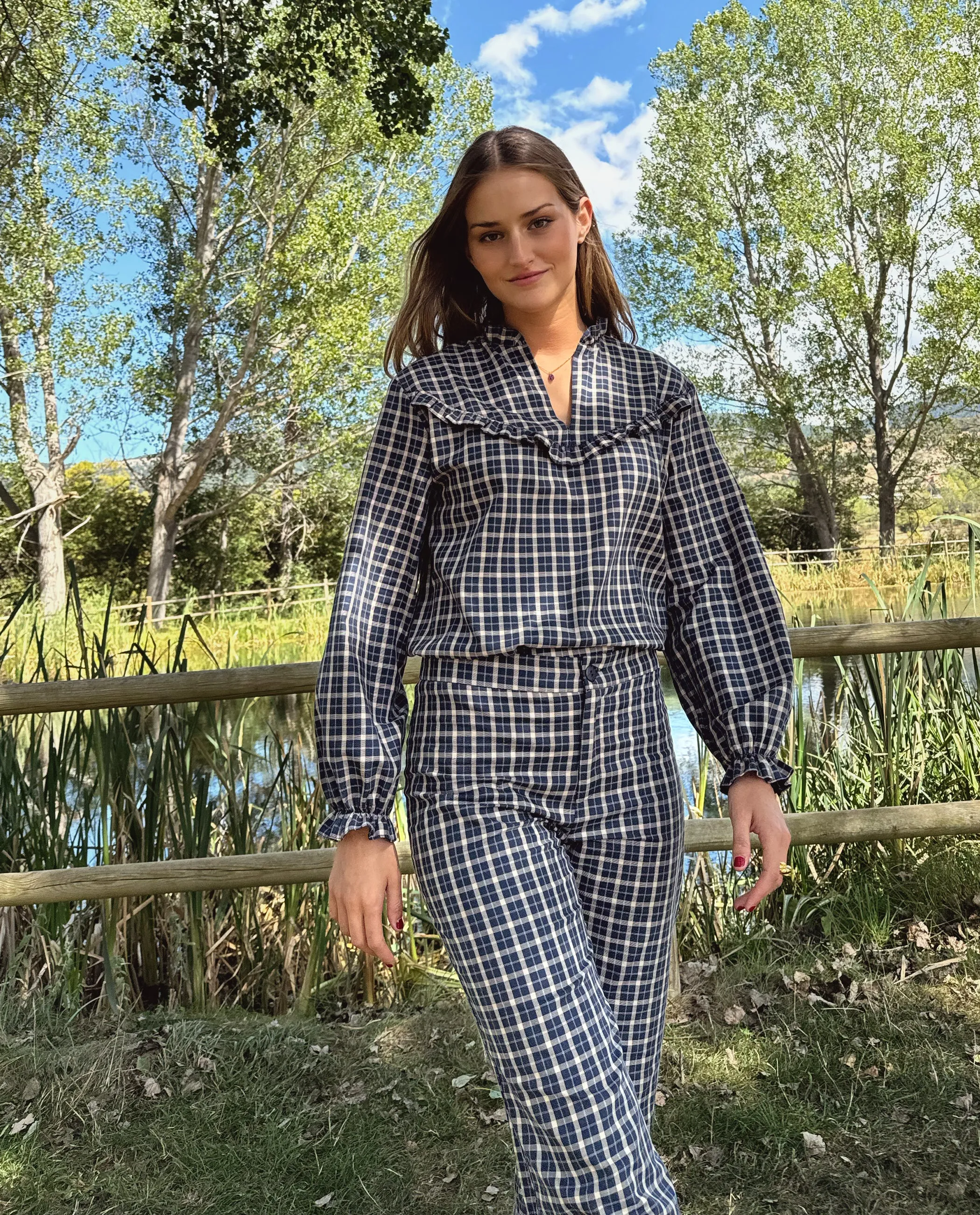 BLUSA CITY FIELDS · AZUL