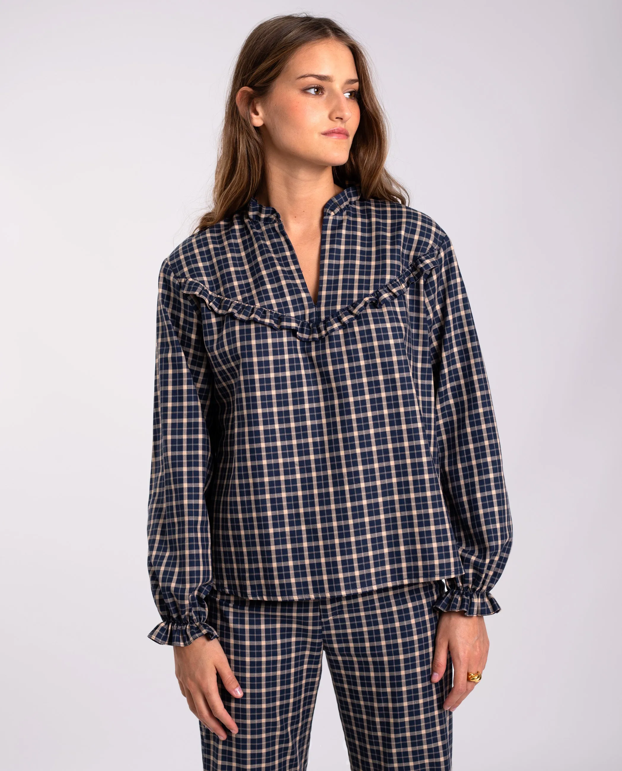 BLUSA CITY FIELDS · AZUL