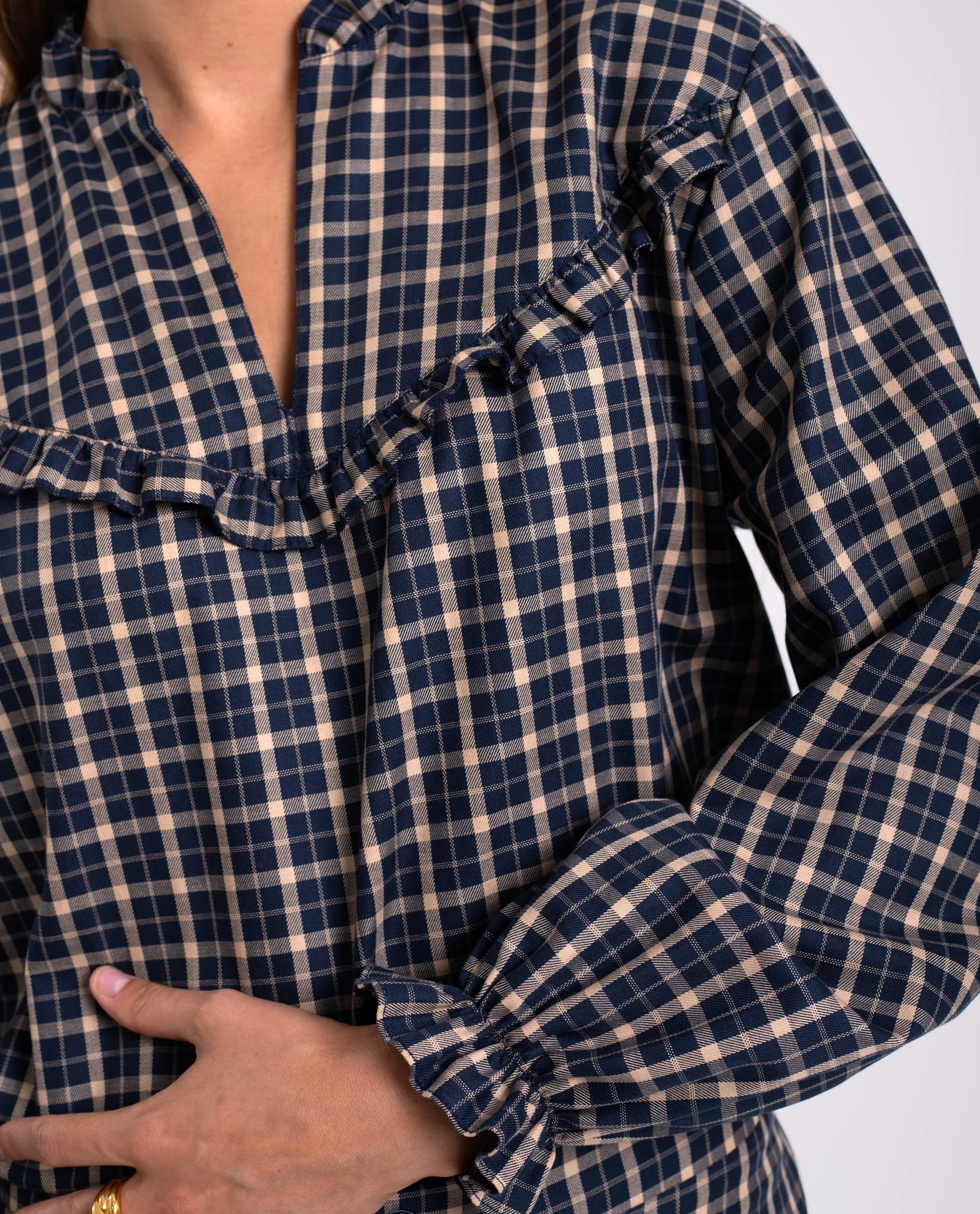 BLUSA CITY FIELDS · AZUL