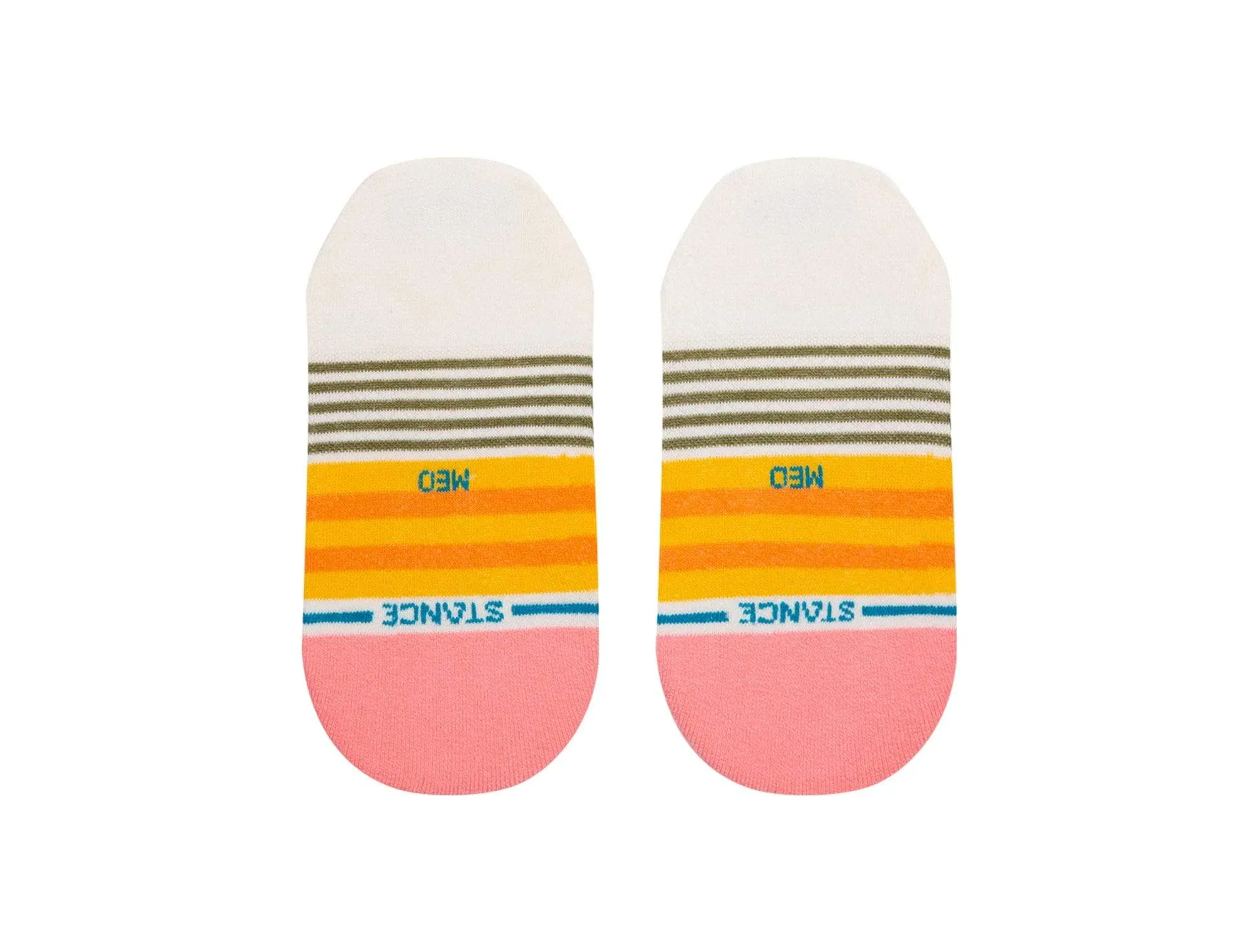 Calcetin Stance Sunshine Stripe Mujer Blanco