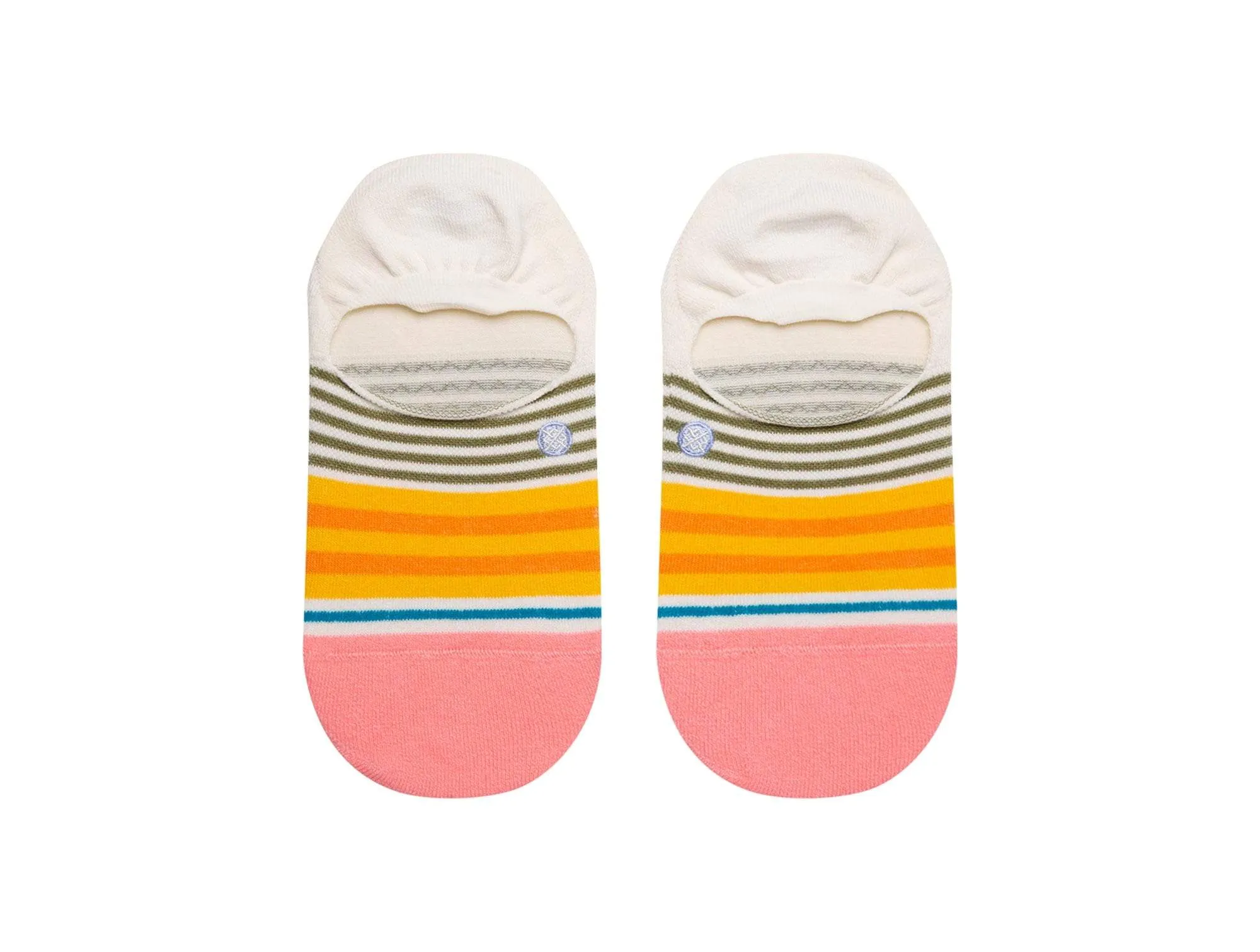 Calcetin Stance Sunshine Stripe Mujer Blanco