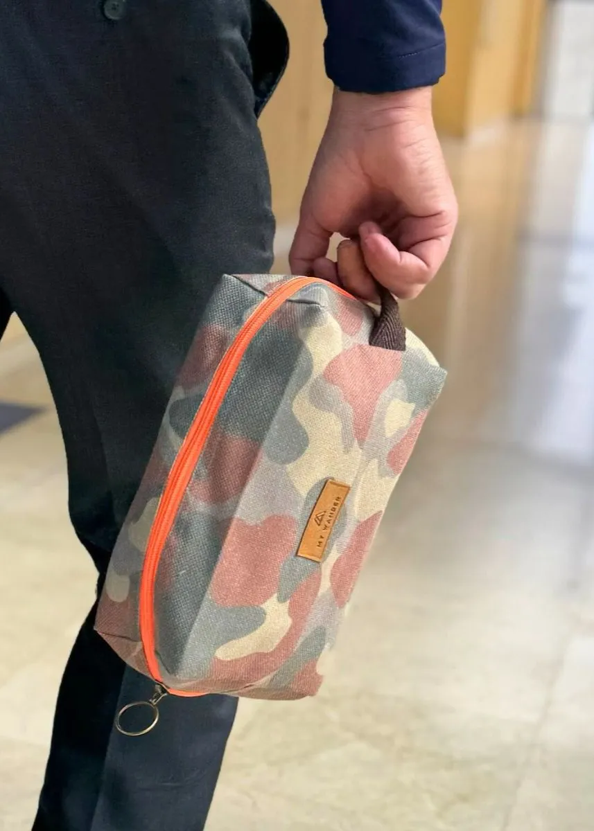 Camo neceser unisex
