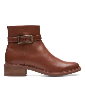 CLARKS | BOTINES MUJER | MAYE GRACE TAN LEATHER | MARRÓN