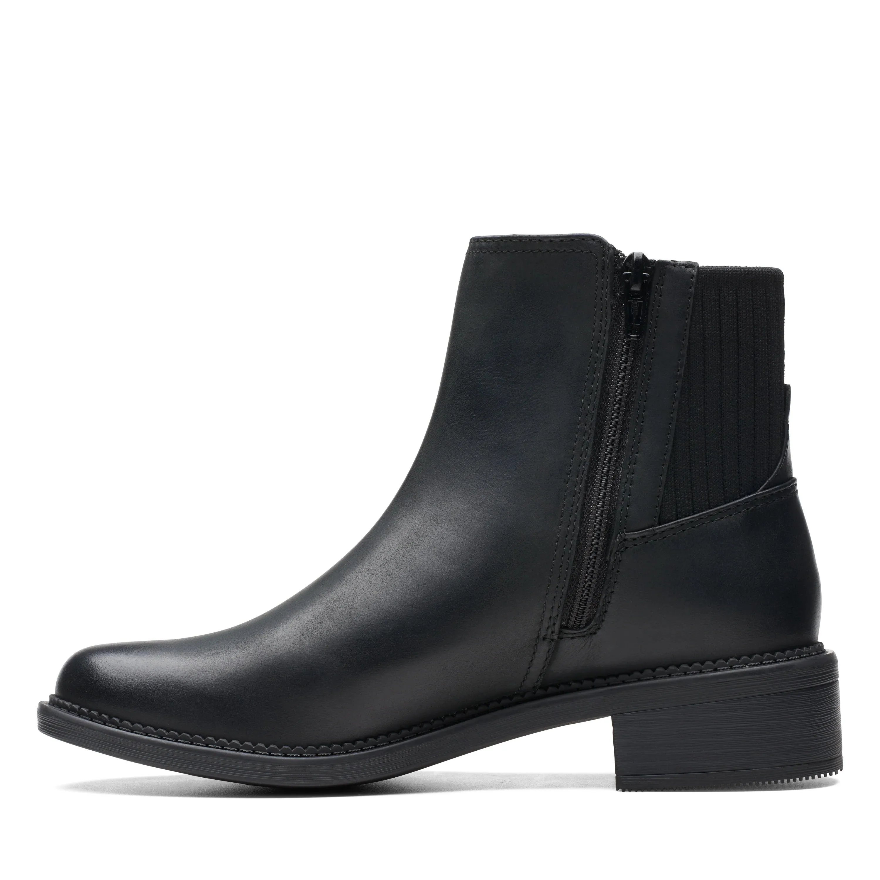 CLARKS | BOTINES MUJER | MAYE PALM BLACK LEATHER | NEGRO