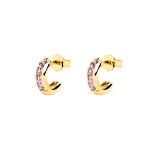 Cleo Lavande Gold Earrings