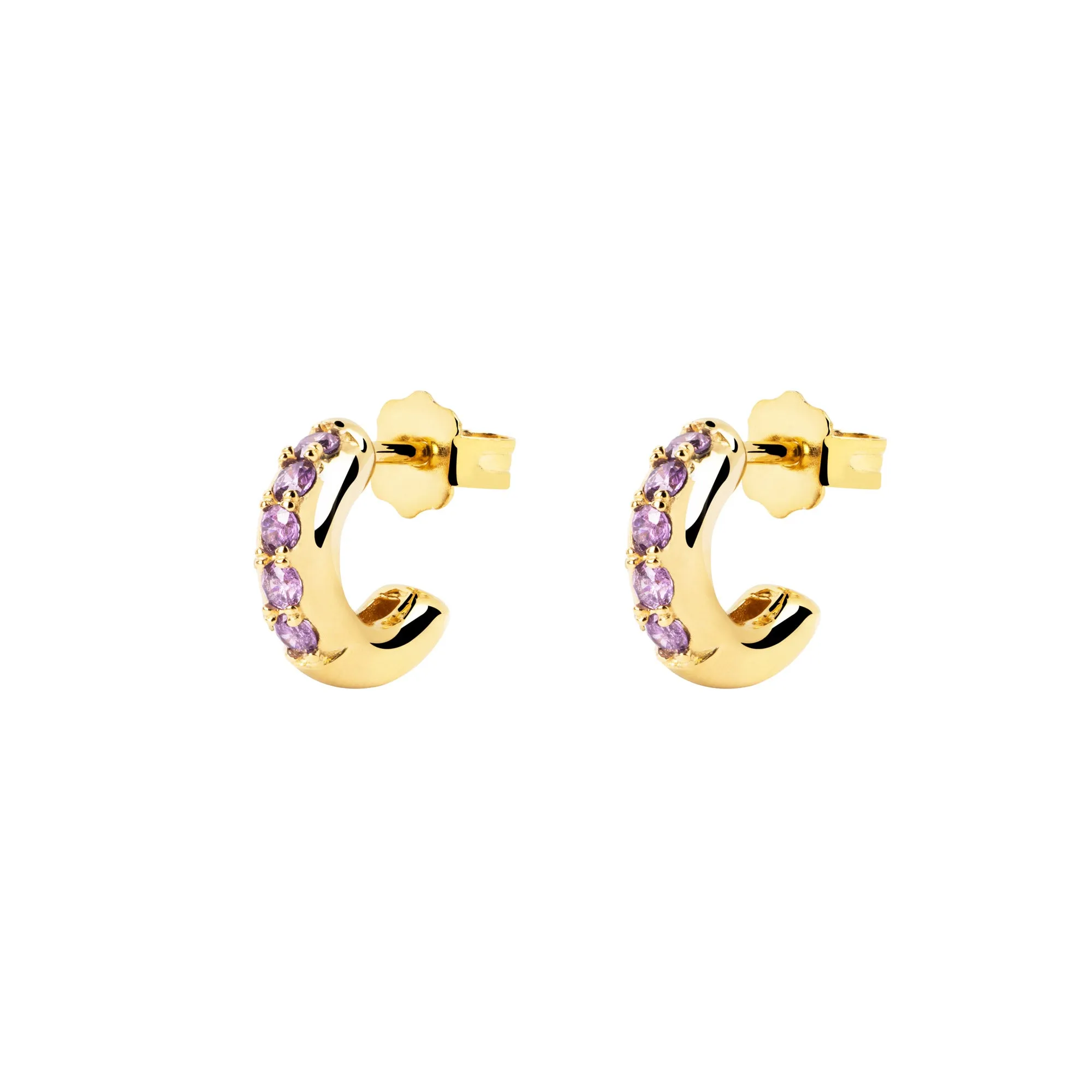 Cleo Lavande Gold Earrings