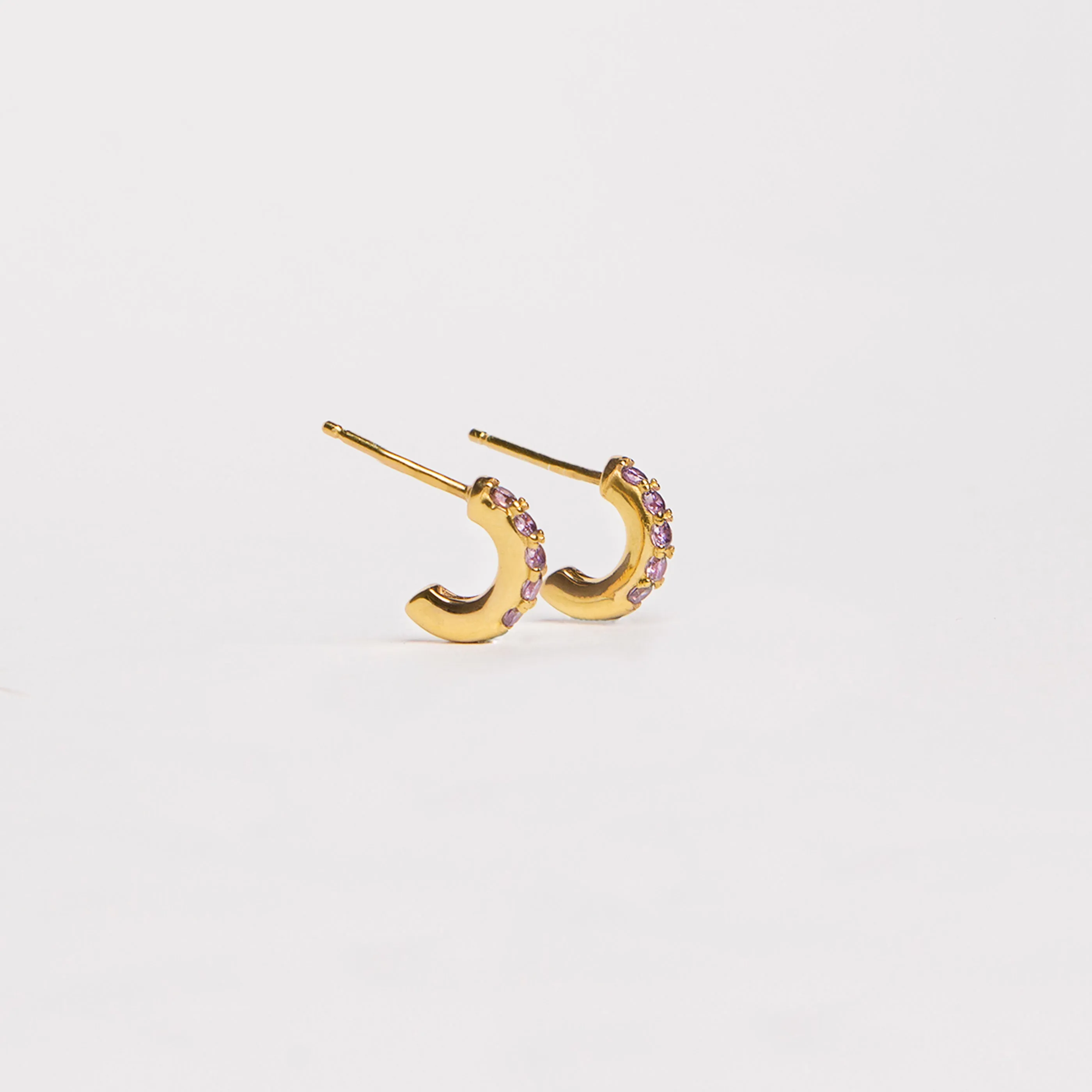 Cleo Lavande Gold Earrings