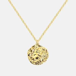Colar Lion Medallion Gold