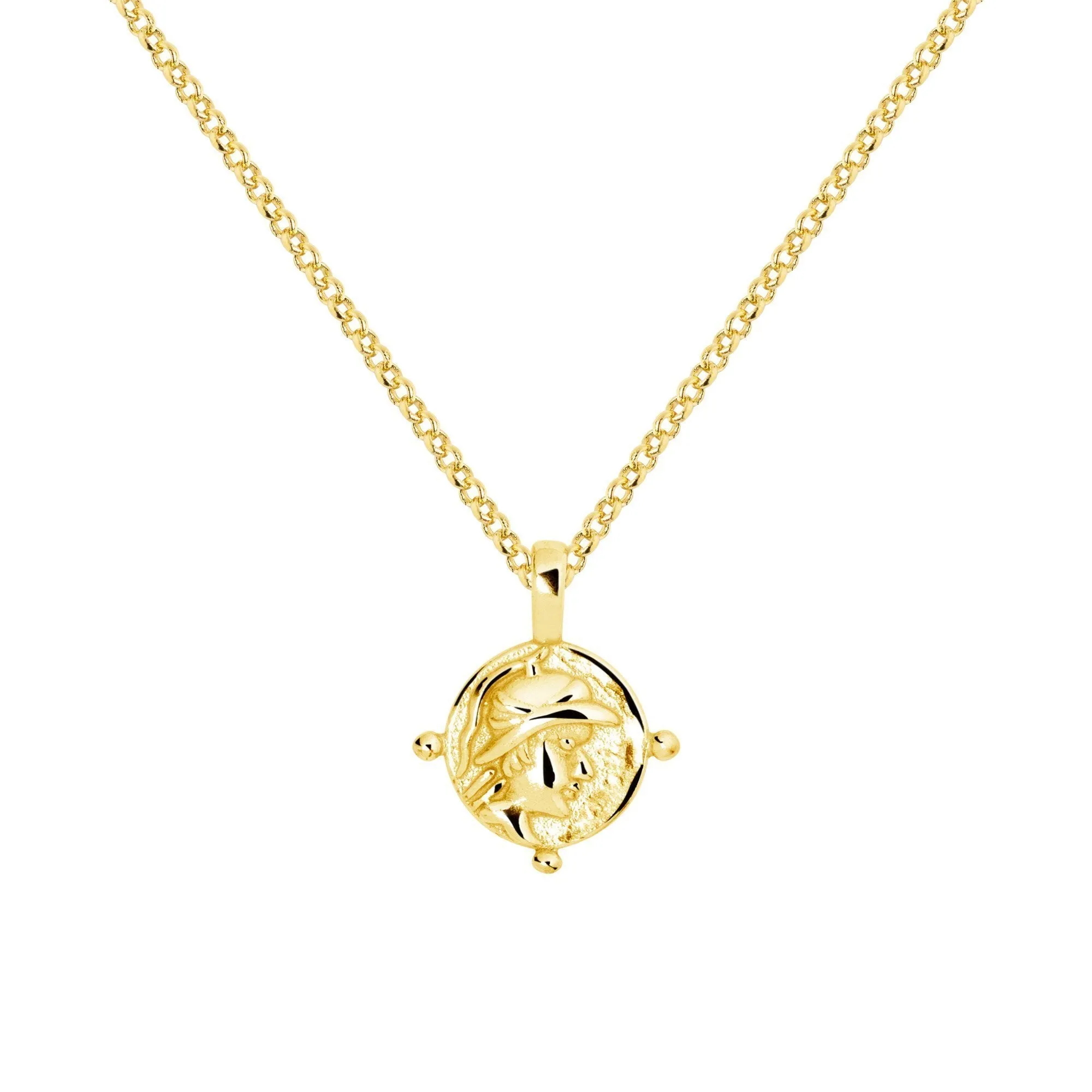 Colar Roman Mini Medallion Gold