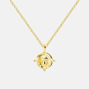 Colar Roman Mini Medallion Gold