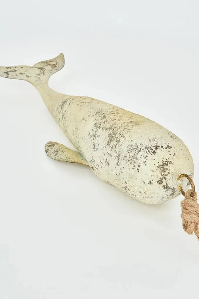 Colgante de hojalata forma de ballena