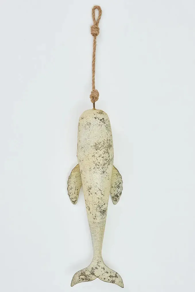 Colgante de hojalata forma de ballena