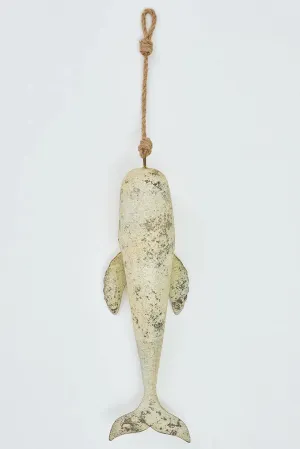 Colgante de hojalata forma de ballena