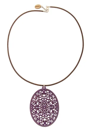 COLGANTE Violet Wooden Pendant