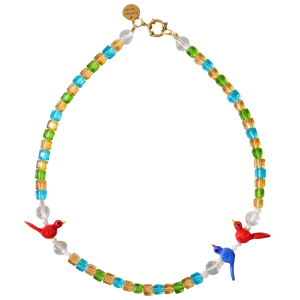 Collar Pjaros Cristal