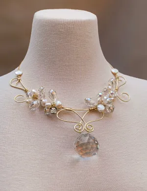 Crystal Bloom – Statement Necklace