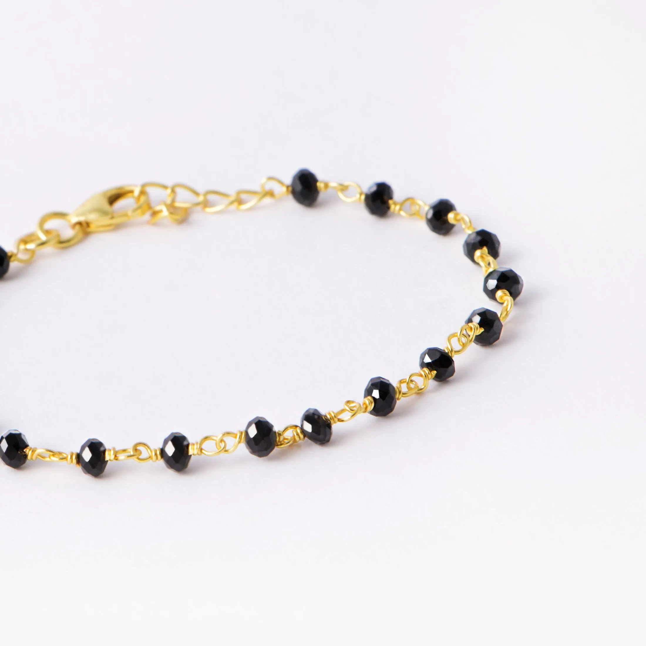 Crystals Black Gold Bracelet
