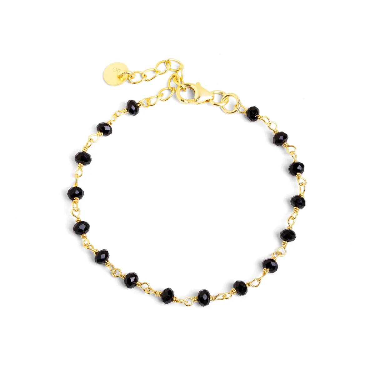 Crystals Black Gold Bracelet