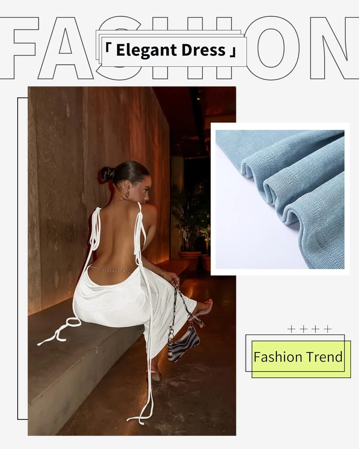 Doweha Women Backless Cowl Neck Cocktail Going Out Dress Halter Slip Long Semi Formal Party 2025 Spring Summer Maxi Dress