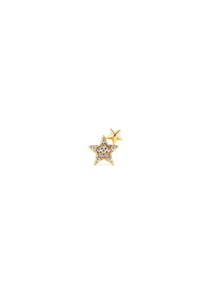 Duo Stars Gold Single Earring