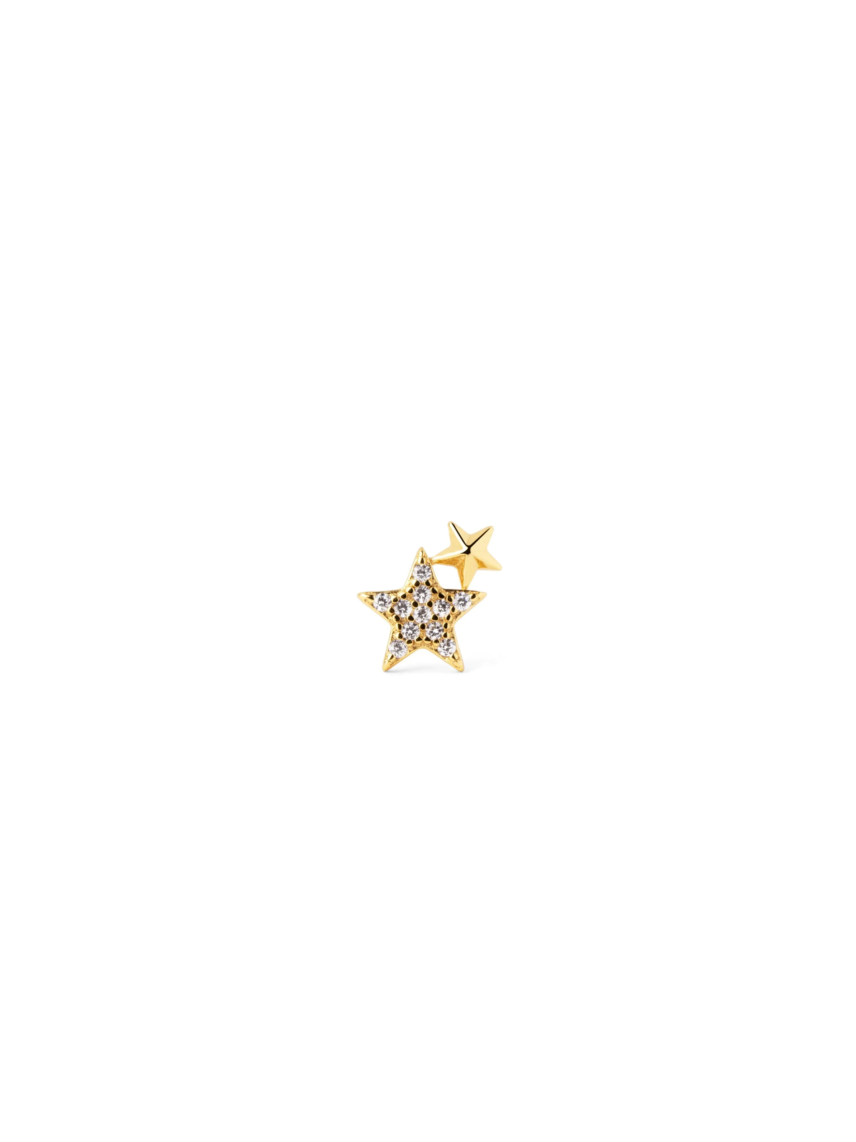 Duo Stars Gold Single Earring