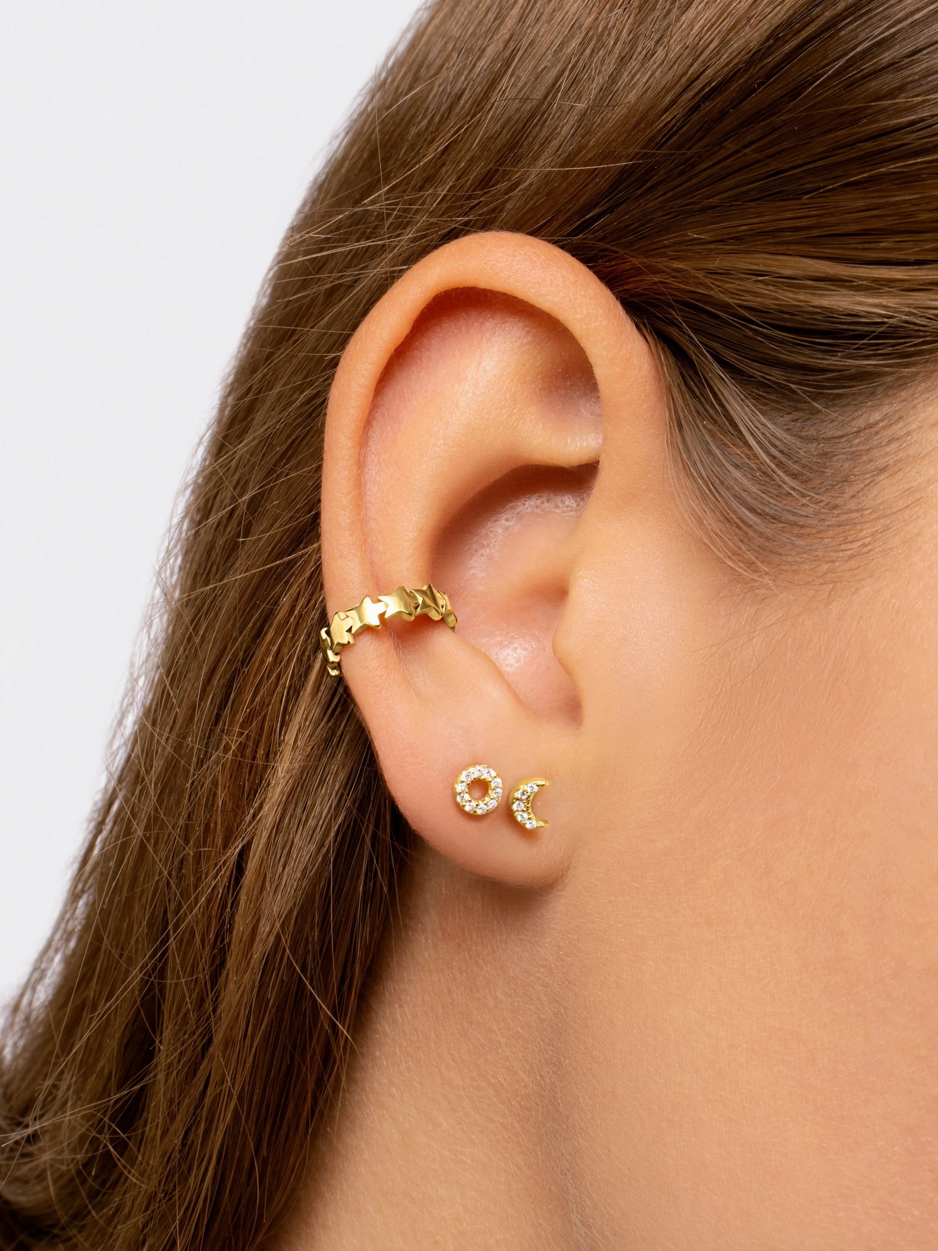 Eclipse Spark Gold Earrings