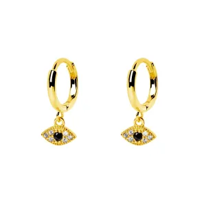 Eye of Horus Gold Earrings