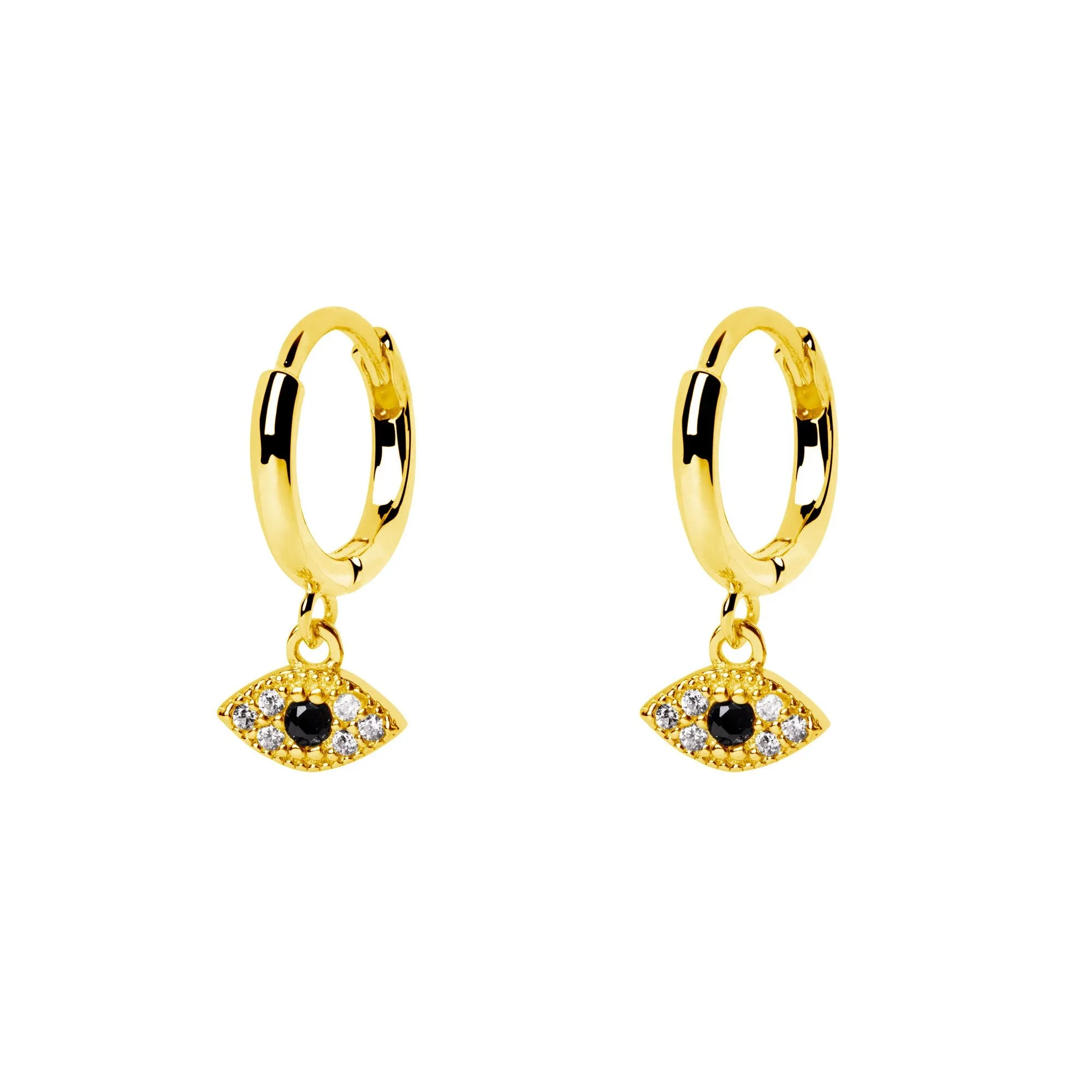 Eye of Horus Gold Earrings