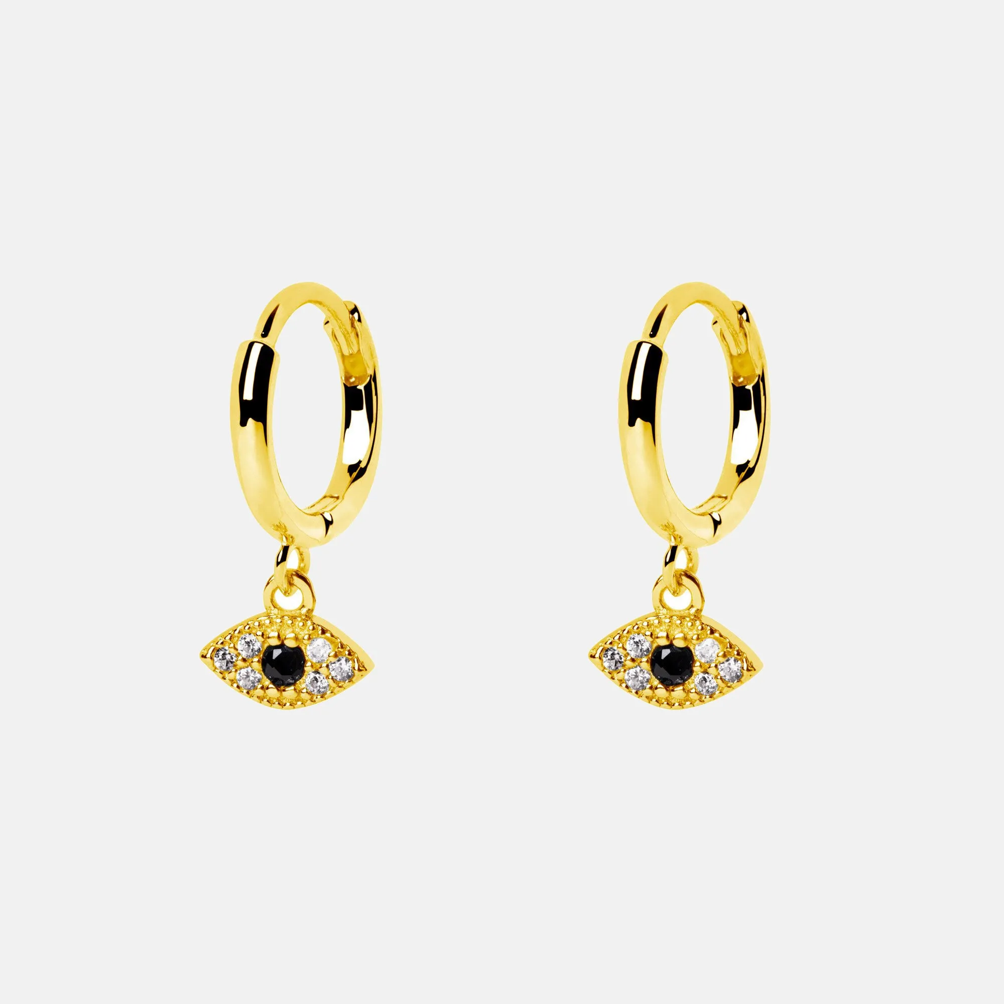Eye of Horus Gold Earrings