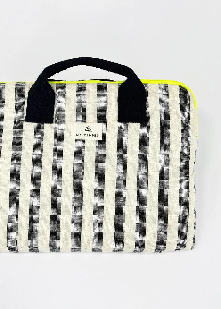 Funda de portátil Grey Stripes