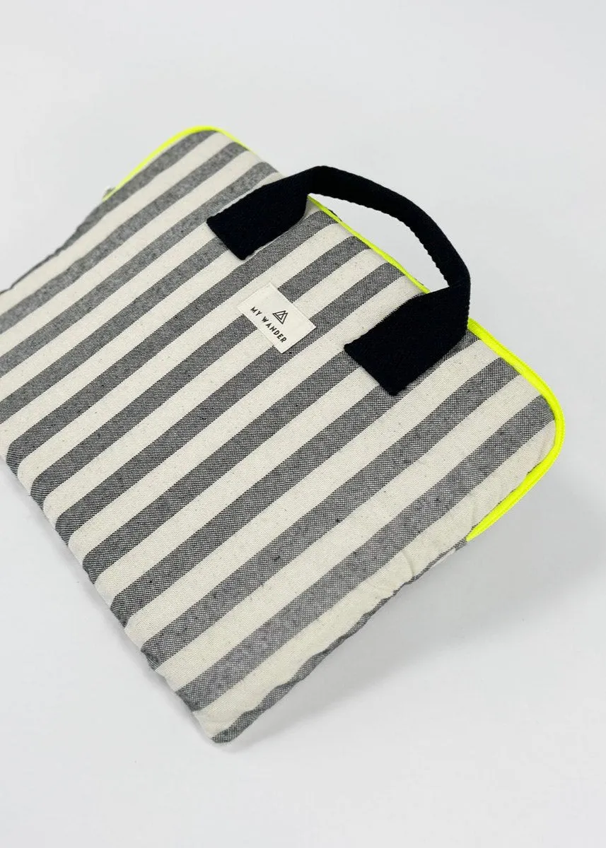 Funda de portátil Grey Stripes
