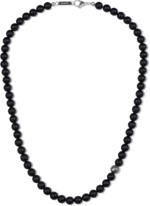 GAVU 8mm Semi-Precious Gemstone Beaded Necklace for Men, Healing Crystal Necklaces for Men