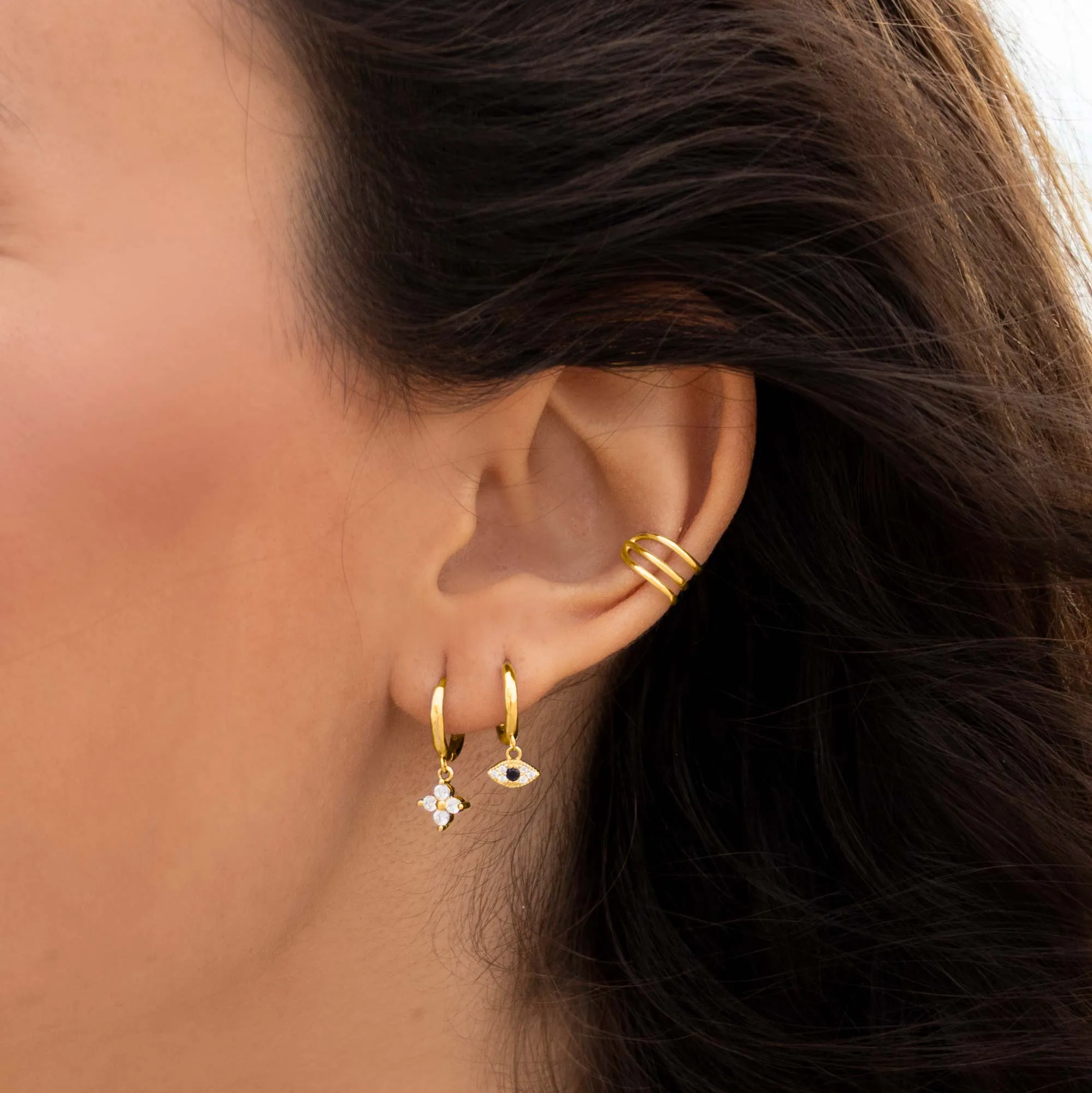 Hindi Gold Earrings