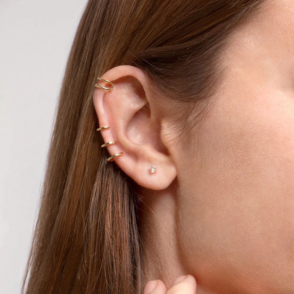 Hope & Spark Peach Gold Earrings