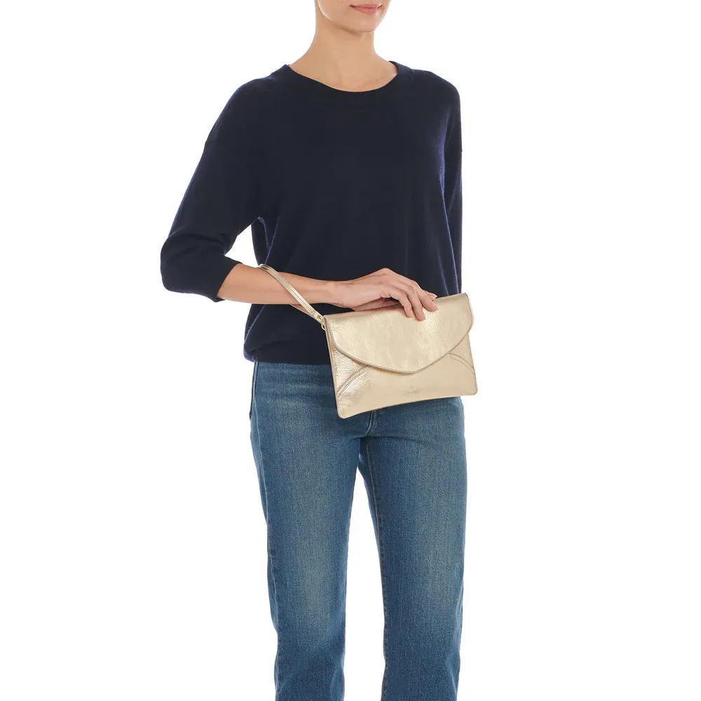 Il Bisonte Clutch Esperia Platino Brass Hardware