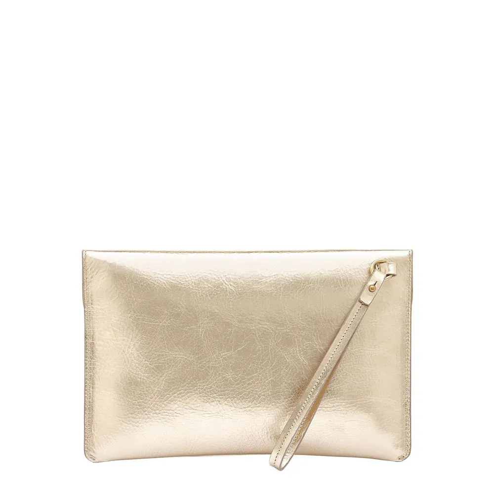Il Bisonte Clutch Esperia Platino Brass Hardware