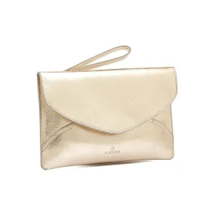 Il Bisonte Clutch Esperia Platino Brass Hardware
