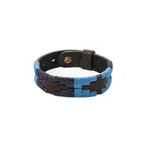 Leather pampeano Polo Bracelet - 'Azules'