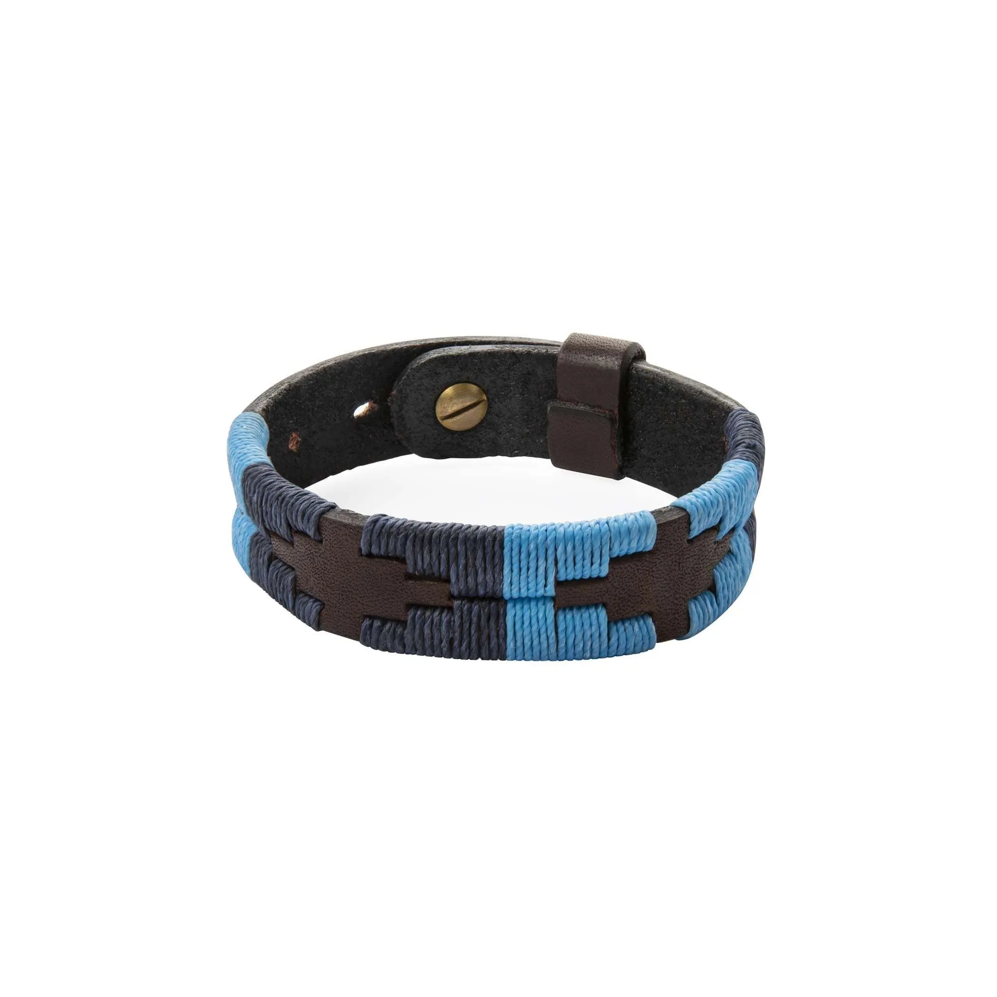 Leather pampeano Polo Bracelet - 'Azules'
