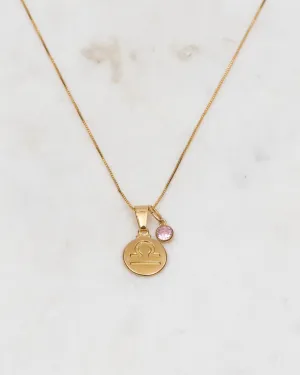 Libra Zodiac Necklace