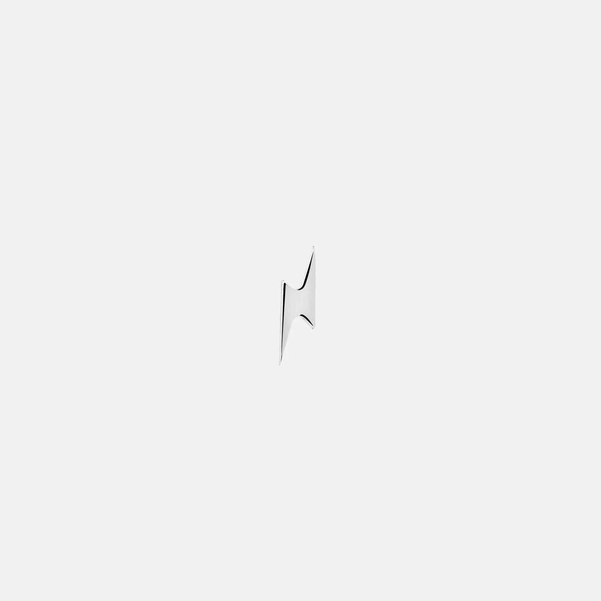 Lightning Bolt Silver Earring