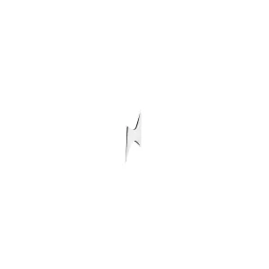 Lightning Bolt Silver Earring