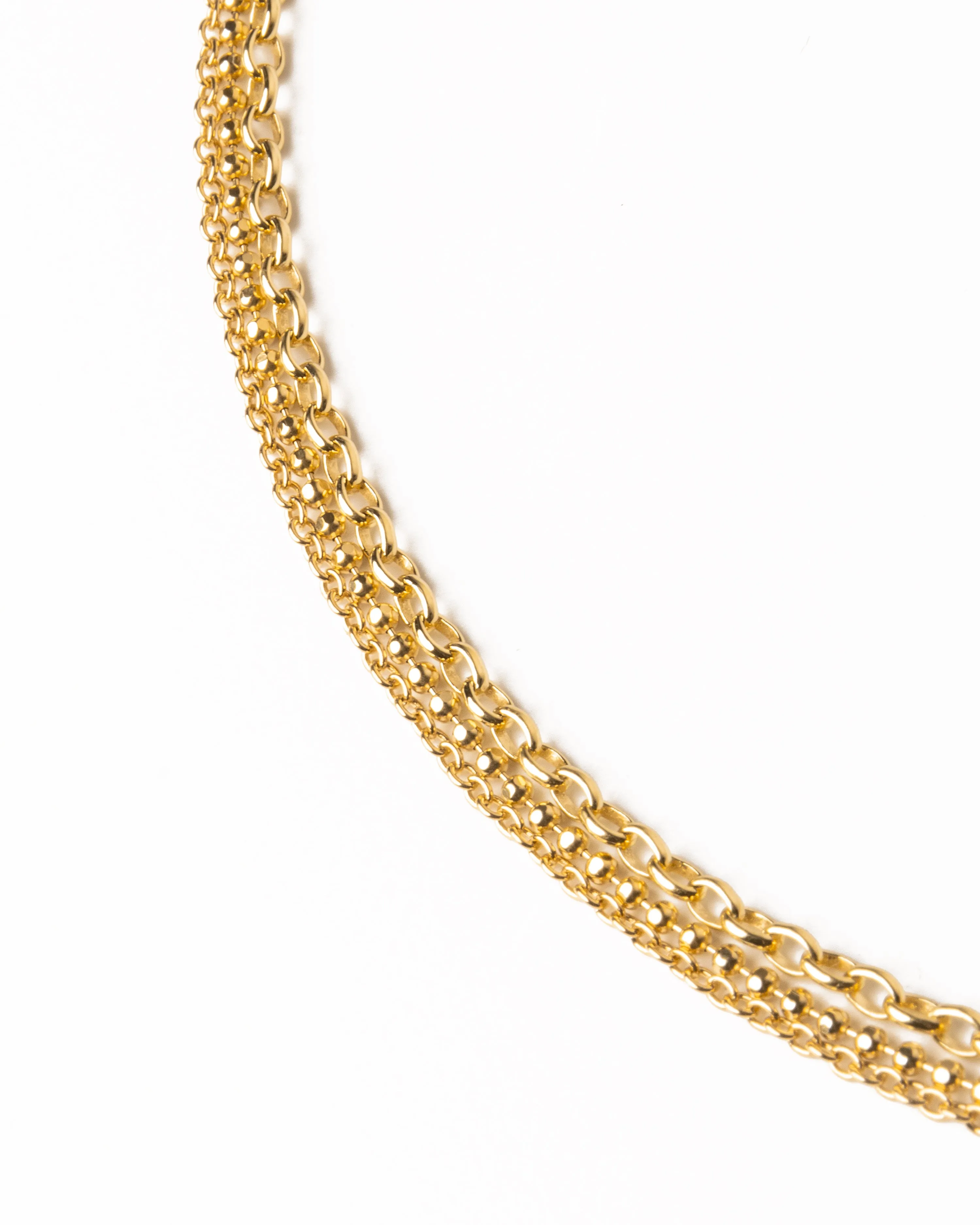 Mini Pebbles Gold Necklace