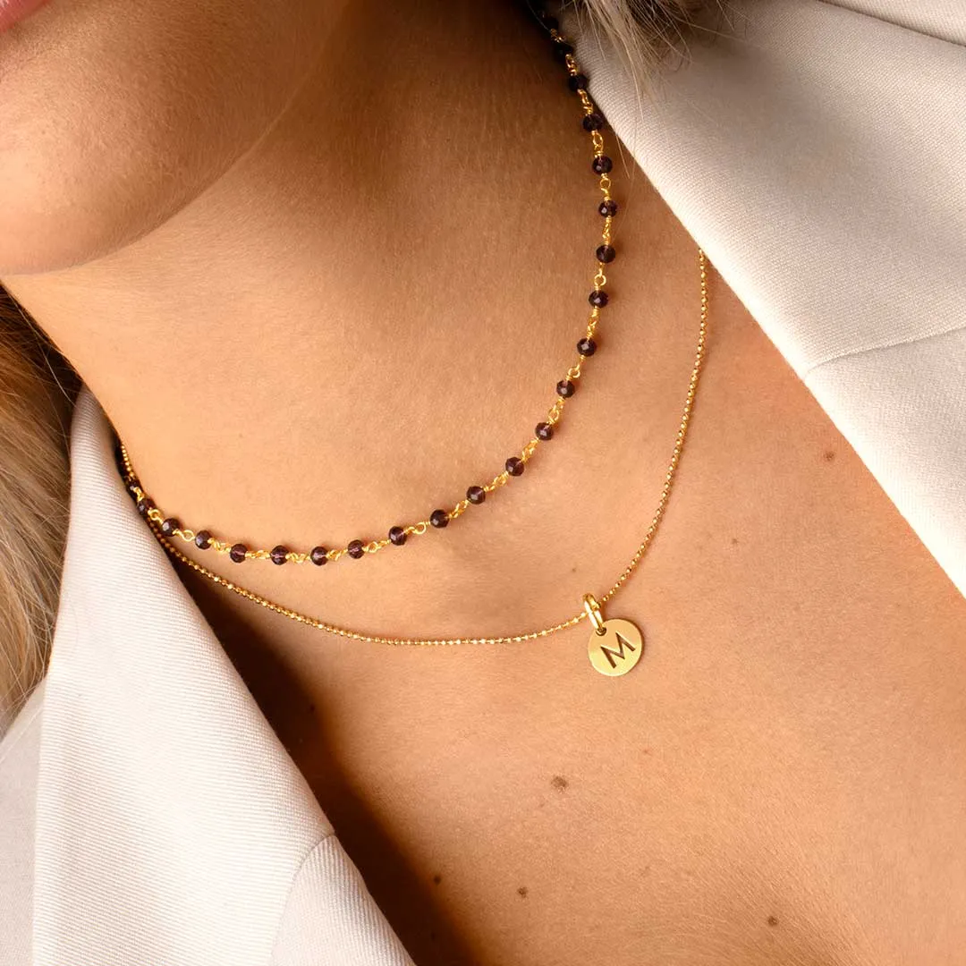 Mini Pebbles Gold Necklace