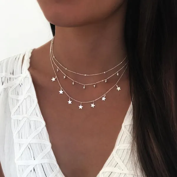 Mini Stars Silver Necklace